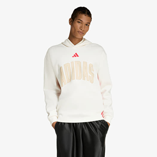 Sweatshirt adidas Stadium Graphic Hoodie Off White/ Pure Ruby