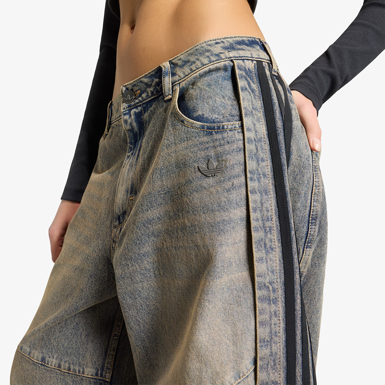 Jeans adidas Adilenium 5.0 Banana Overlay Denim Joggers Chalky Brown