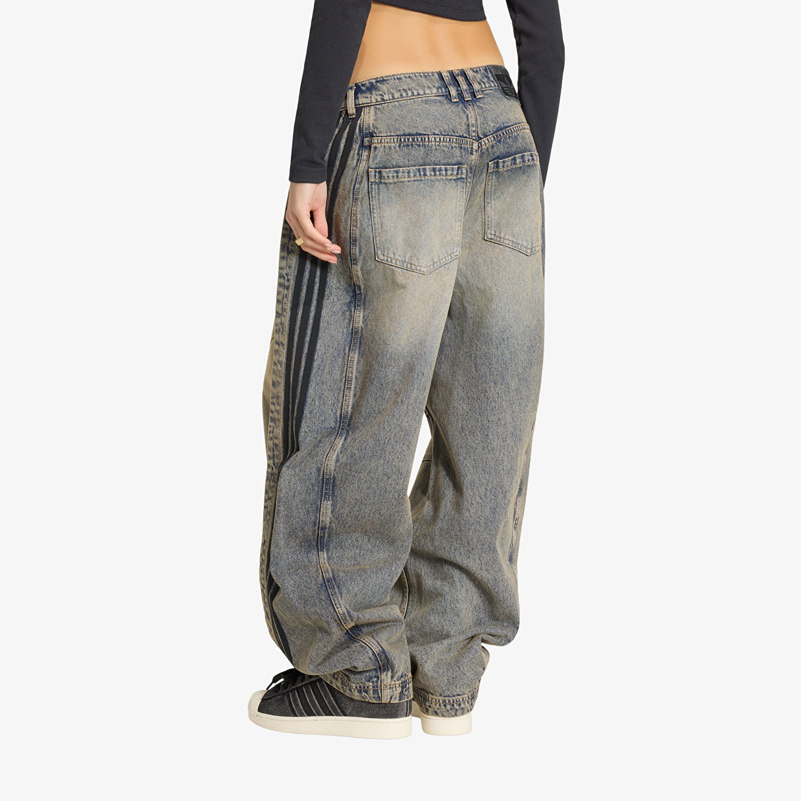 Jeans adidas Adilenium 5.0 Banana Overlay Denim Joggers Chalky Brown