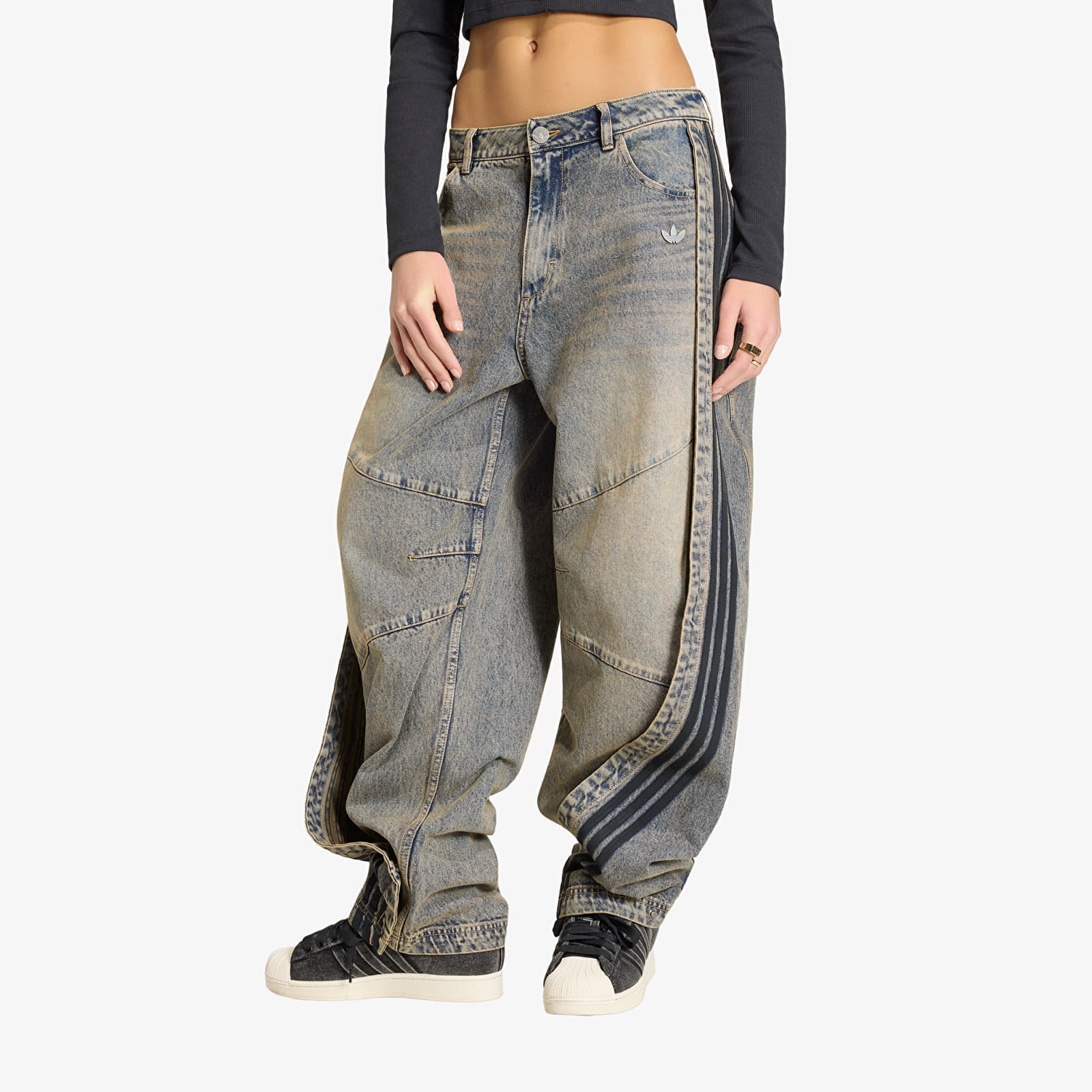 Дънки adidas Adilenium 5.0 Banana Overlay Denim Joggers Chalky Brown W26/L32