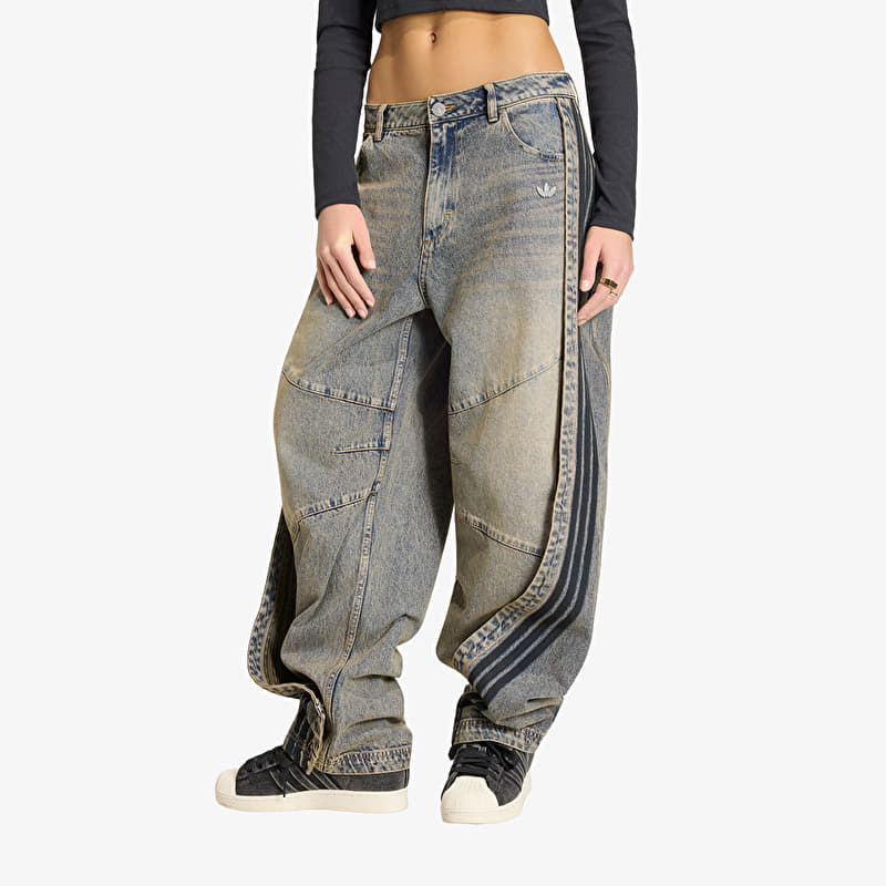 adidas Adilenium 5.0 Banana Overlay Denim Joggers Chalky Brown