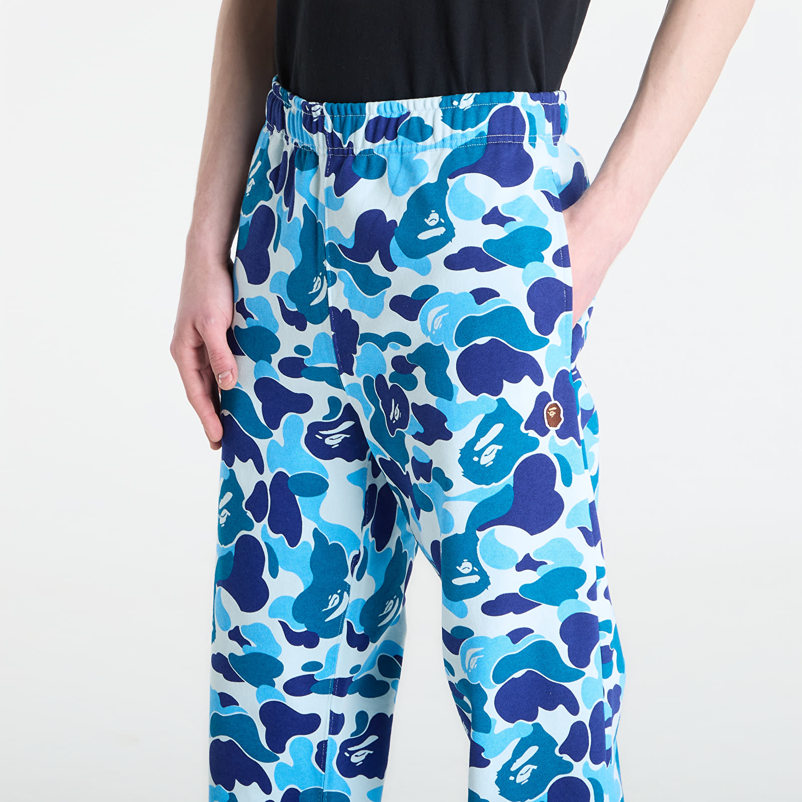 Pantaloni della tuta  A BATHING APE Abc Camo Ape Head One Point Sweatpants Blue