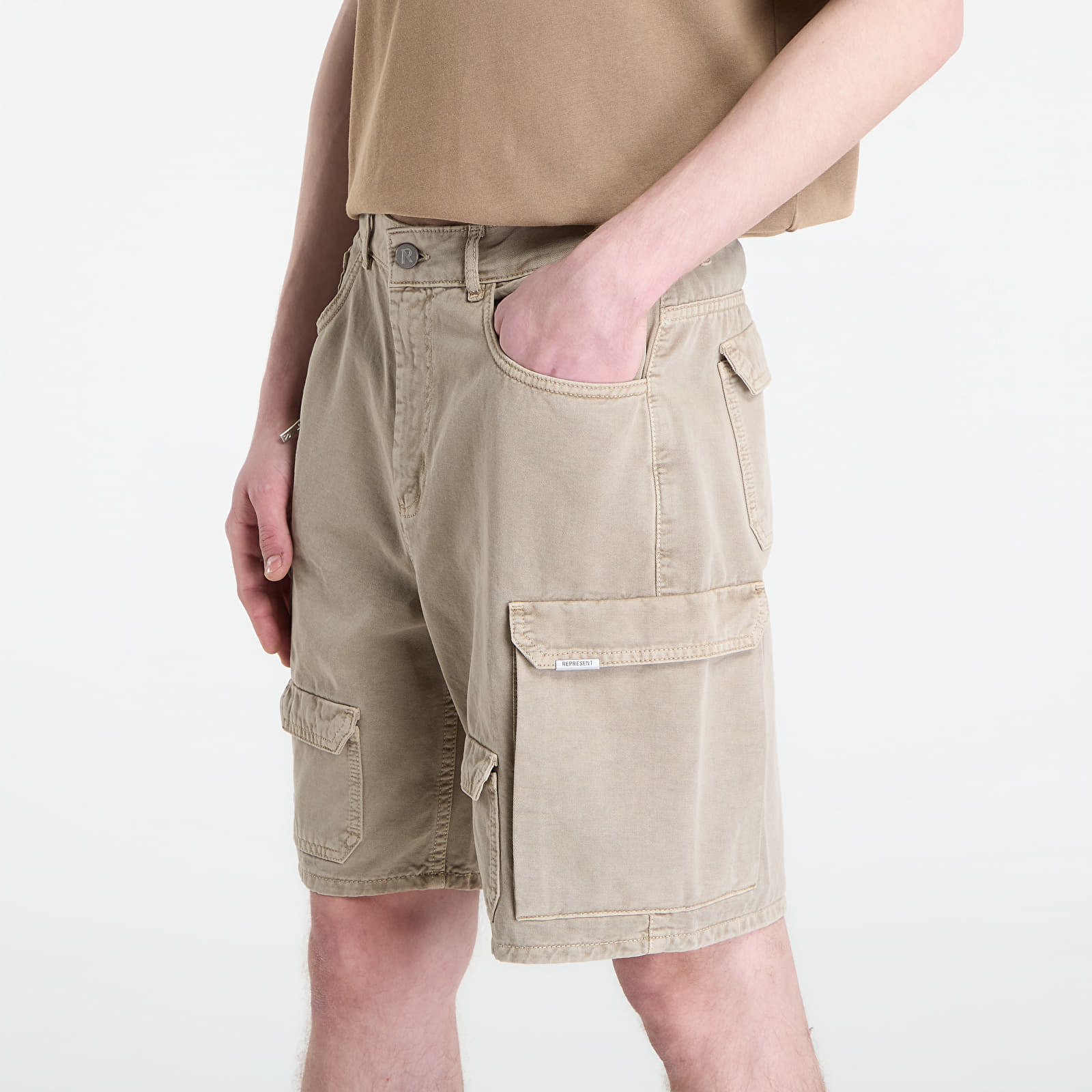 Kraťasy REPRESENT Loaded Cargo Short Beige