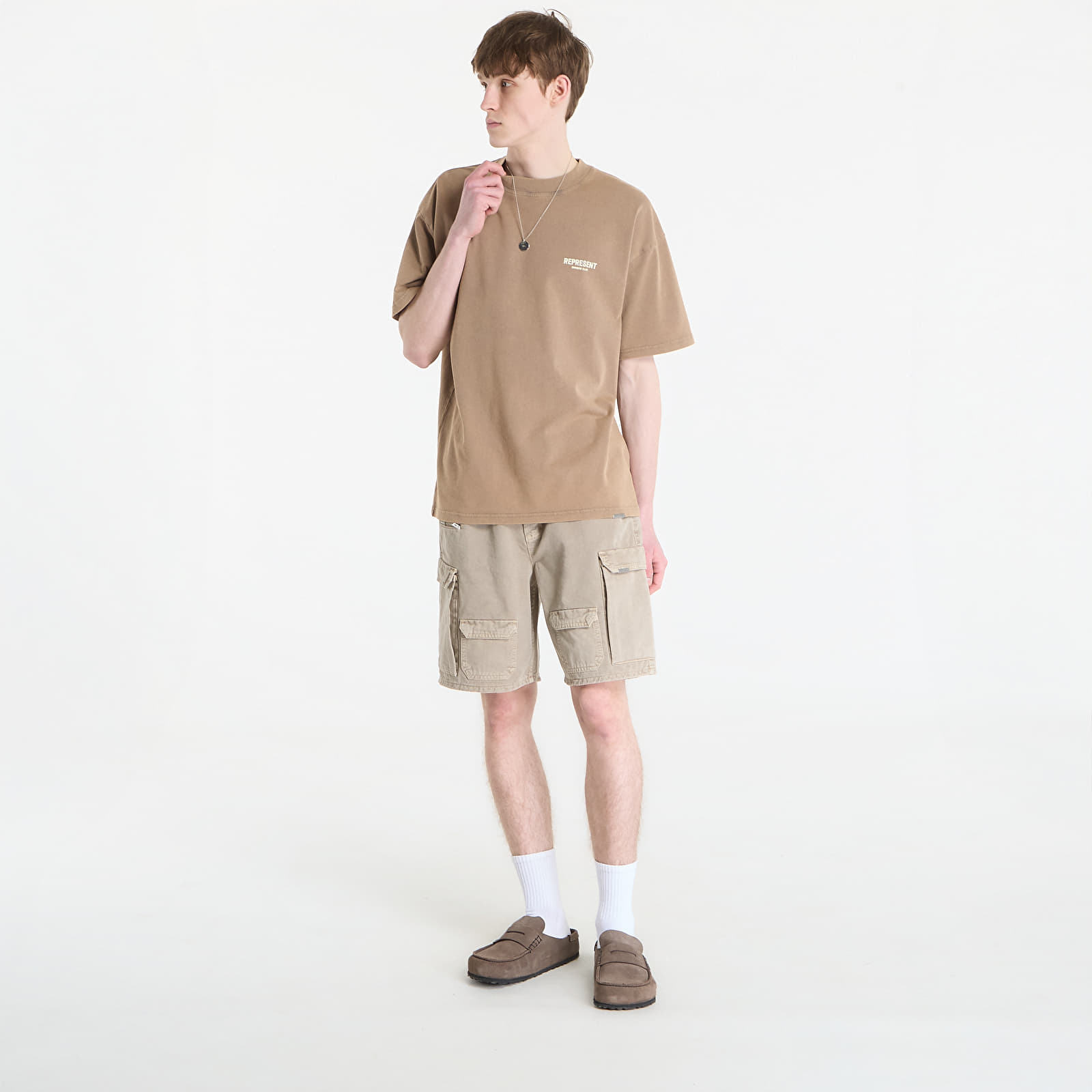Kraťasy REPRESENT Loaded Cargo Short Beige