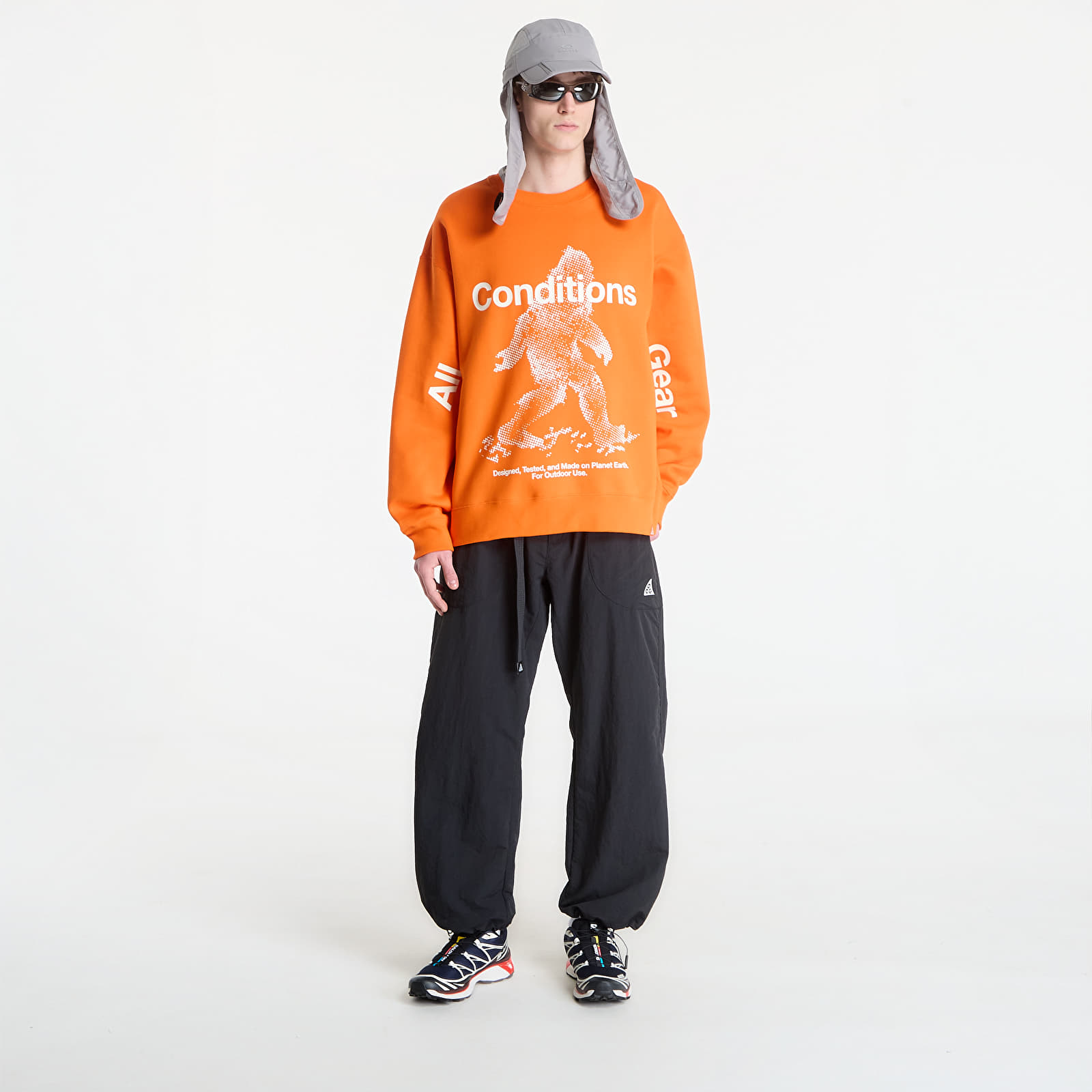 Hettegensere for menn Nike ACG "Tuff Fleece" Men's Therma-FIT Pullover Crew-Neck Sweatshirt Safety Orange