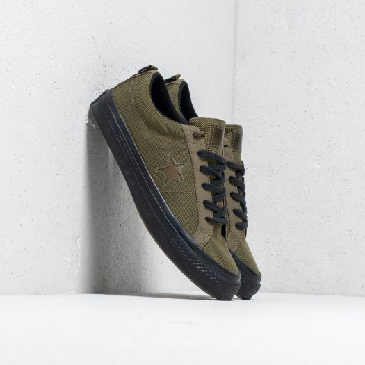 Converse x Carhartt WIP One Star OX Herbal Medium Olive Black Footshop