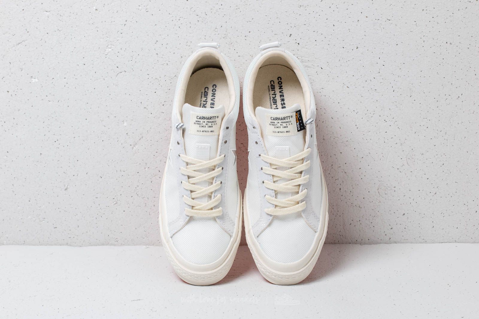 Férfi cipők Converse x Carhartt WIP One Star OX White/ White/ Vibrant Orange