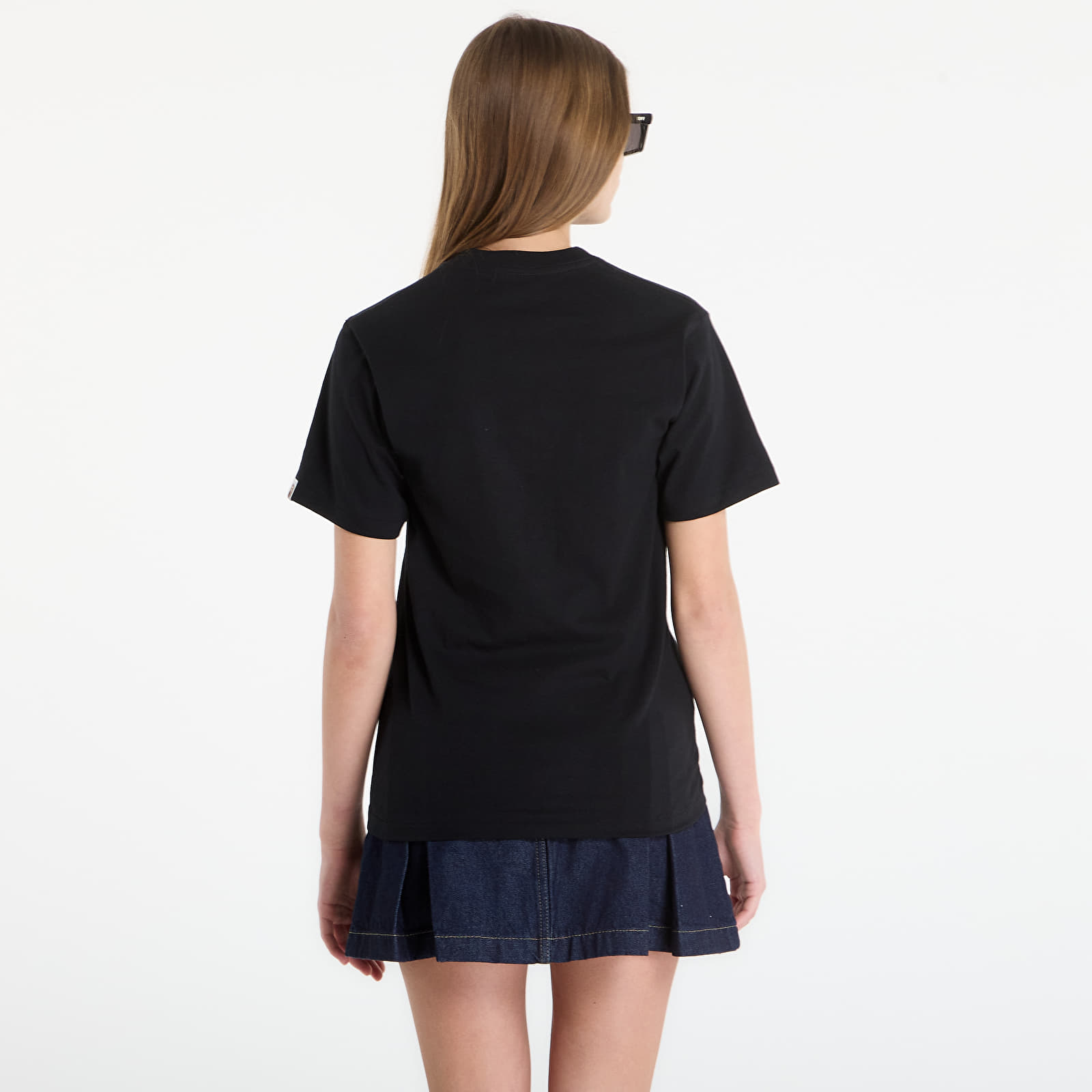 T-Shirts A BATHING APE Japanese Cloud Camo Label Tee UNISEX Black