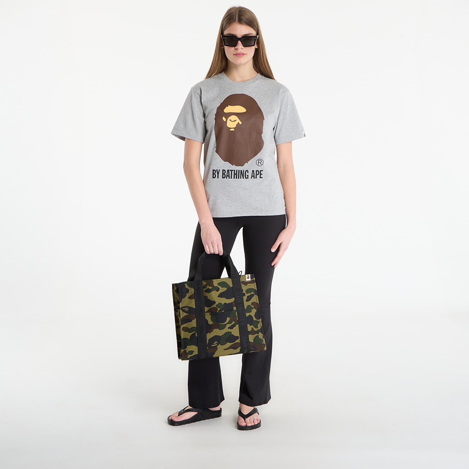 Majice T-shirt A BATHING APE By Bathing Ape Tee UNISEX Gray