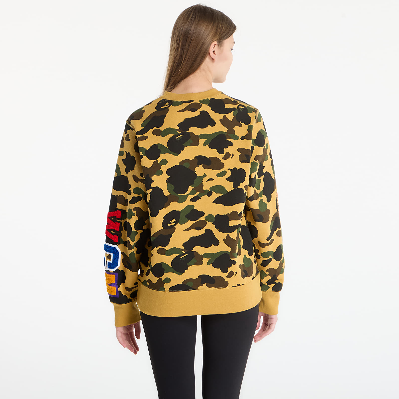 Hoodies and sweatshirts  A BATHING APE 1St Camo Shark Crewneck Sweatshirt UNISEX Yellow