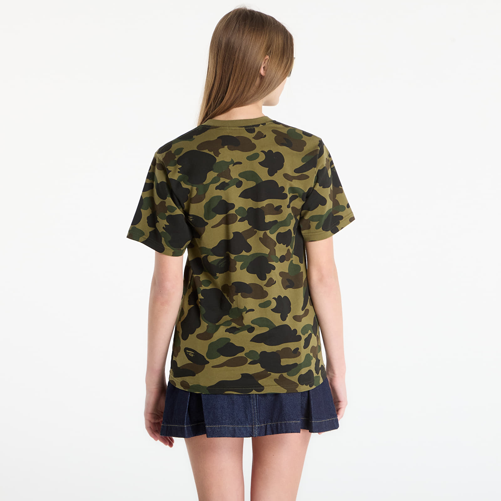 T-shirts A BATHING APE 1St Camo Bape Rhinestone Tee UNISEX Green