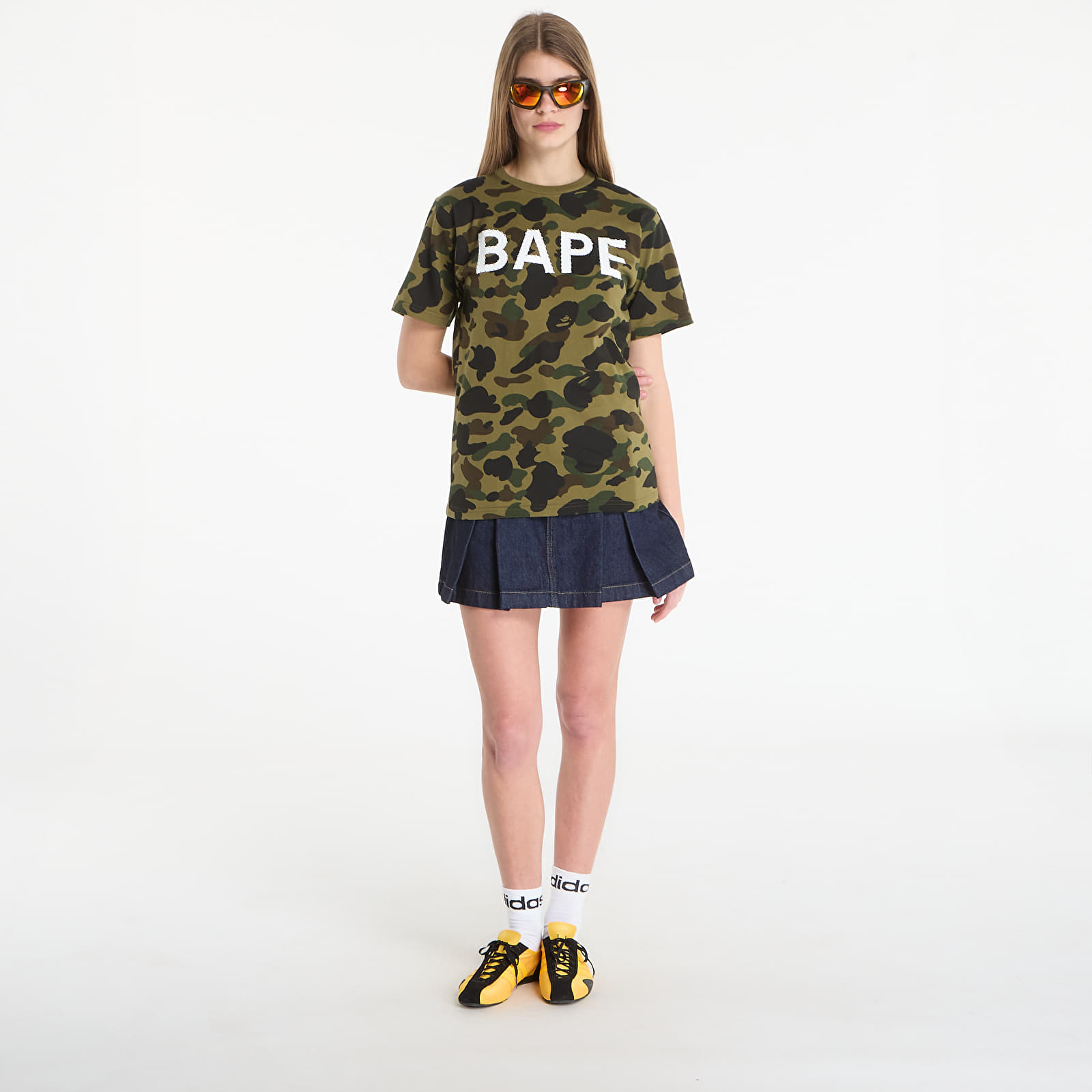 T-shirts A BATHING APE 1St Camo Bape Rhinestone Tee UNISEX Green