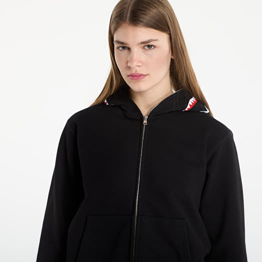 A BATHING APE Shark Full Zip Hoodie UNISEX Black | Footshop