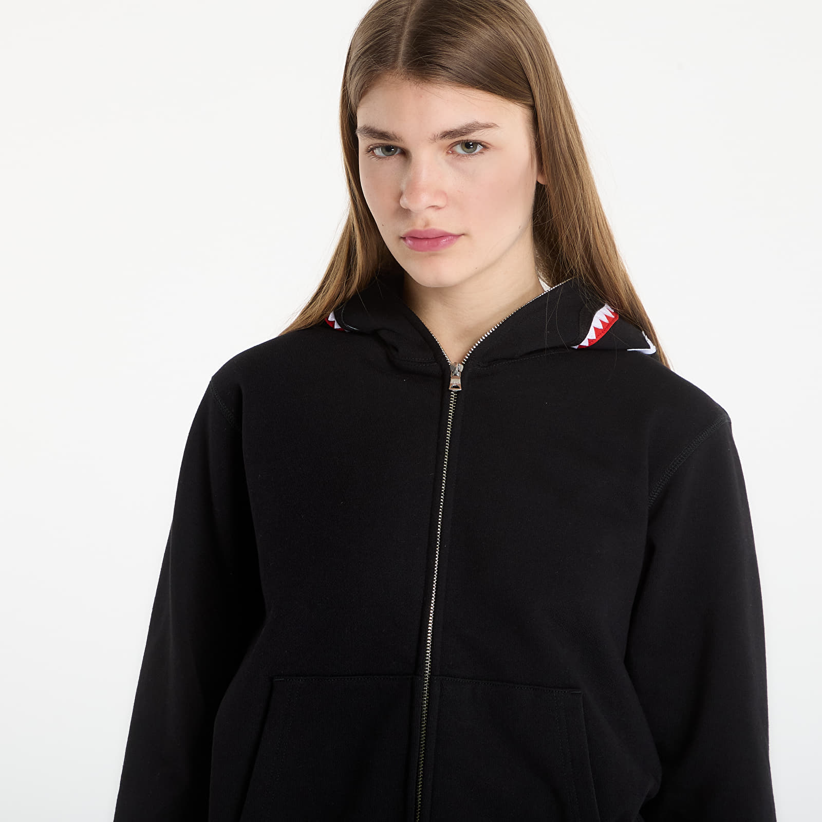Puloverji A BATHING APE Shark Full Zip Hoodie UNISEX Black