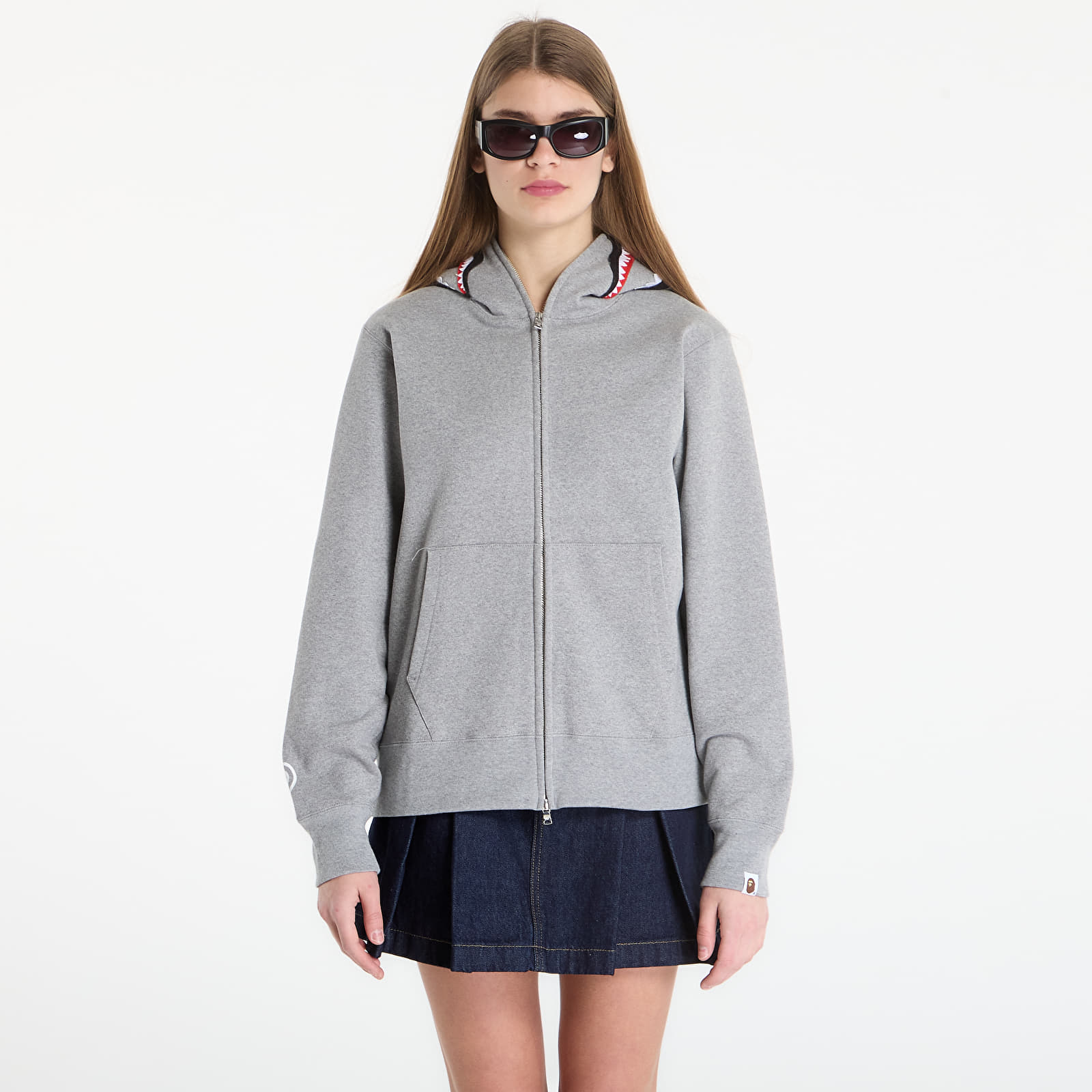 Hoodies and sweatshirts  A BATHING APE Shark Full Zip Hoodie UNISEX Gray