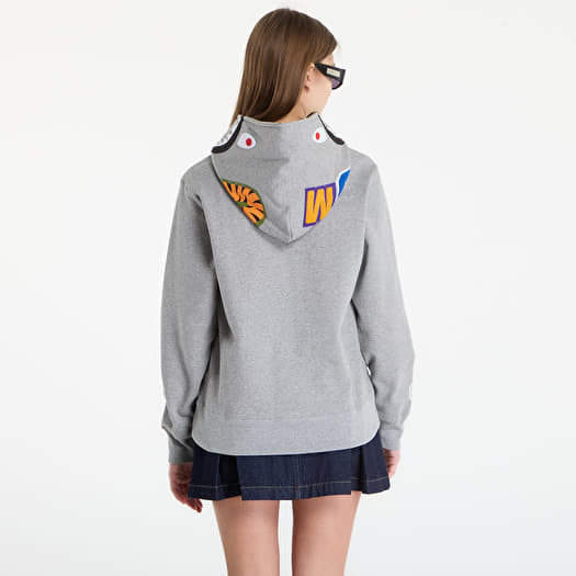 A BATHING APE Shark Full Zip Hoodie UNISEX Gray | Footshop