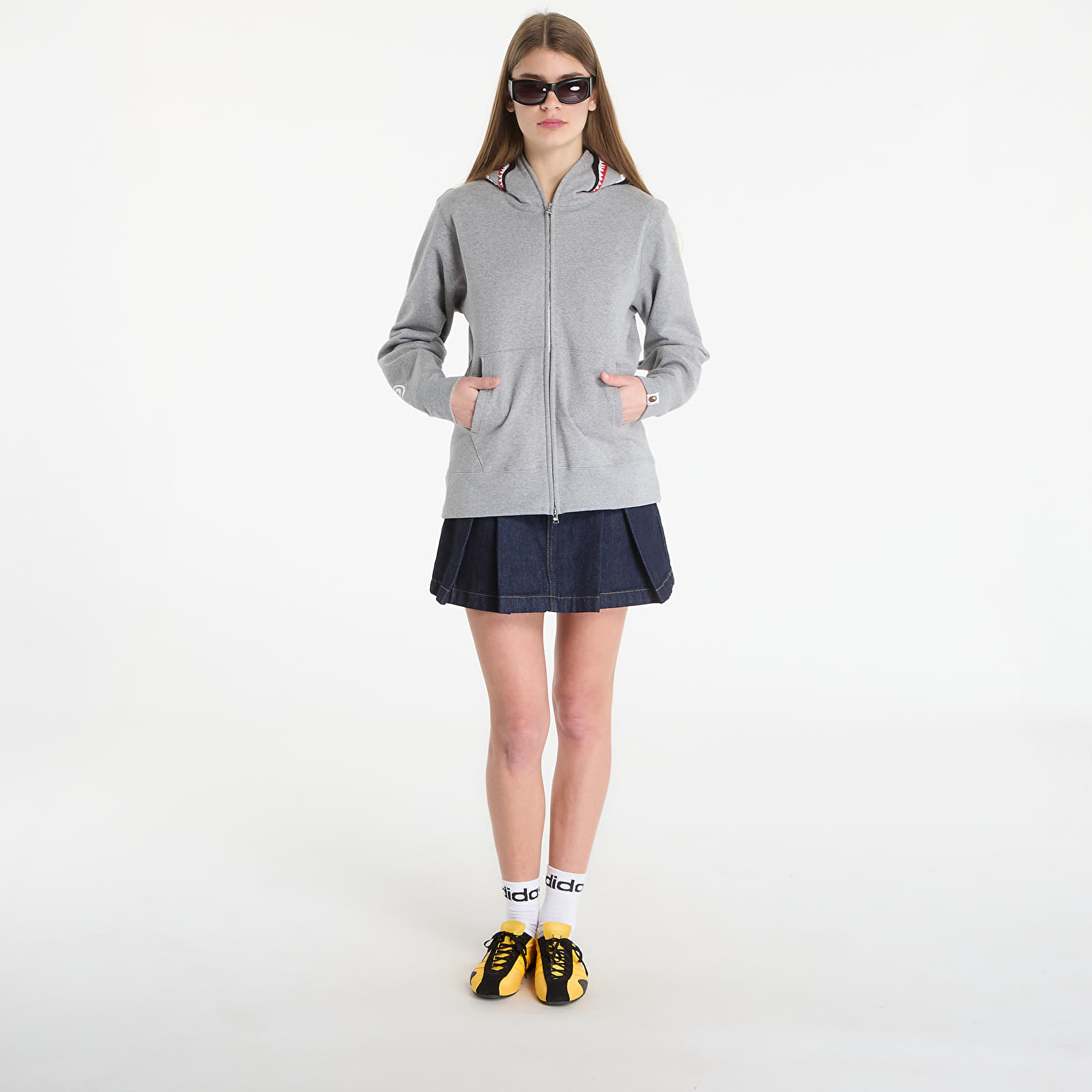Hoodies and sweatshirts  A BATHING APE Shark Full Zip Hoodie UNISEX Gray