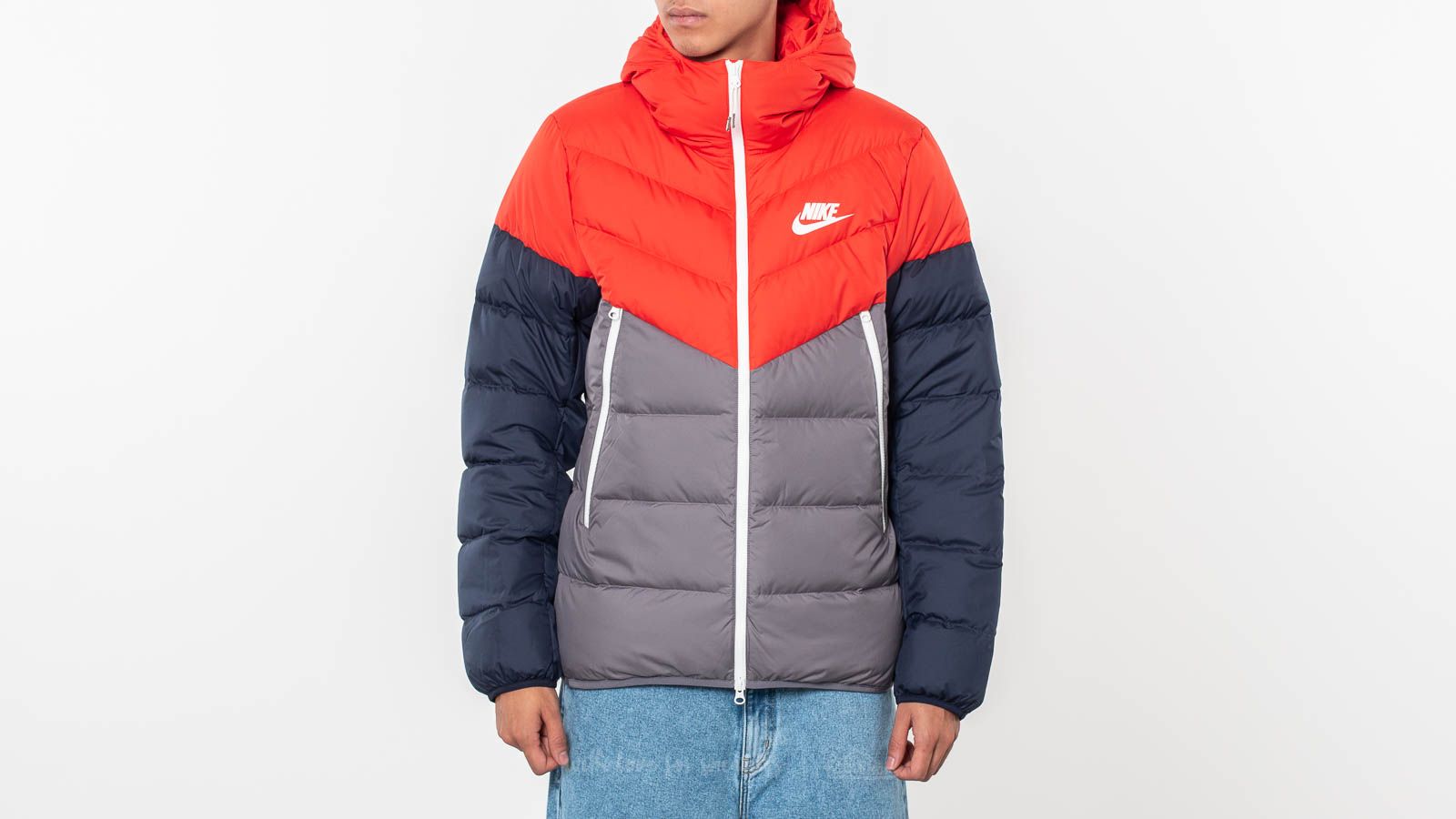 Nike down fill jacket red store