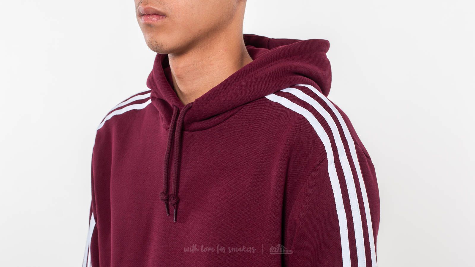 Hoodies and sweatshirts adidas Originals Outline Hoodie Maroon