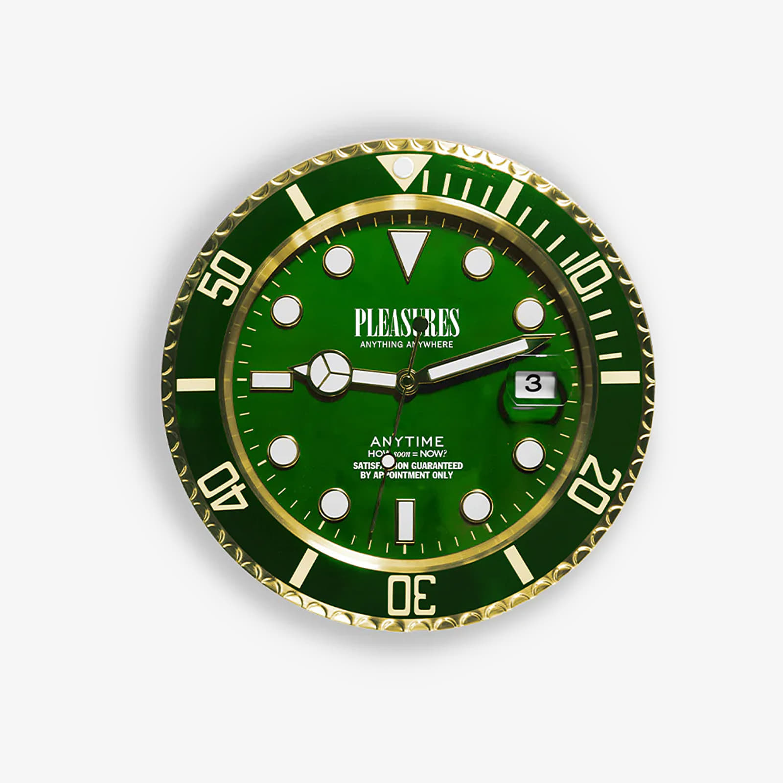 Часовници PLEASURES Anytime Clock Gold/ Green Universal