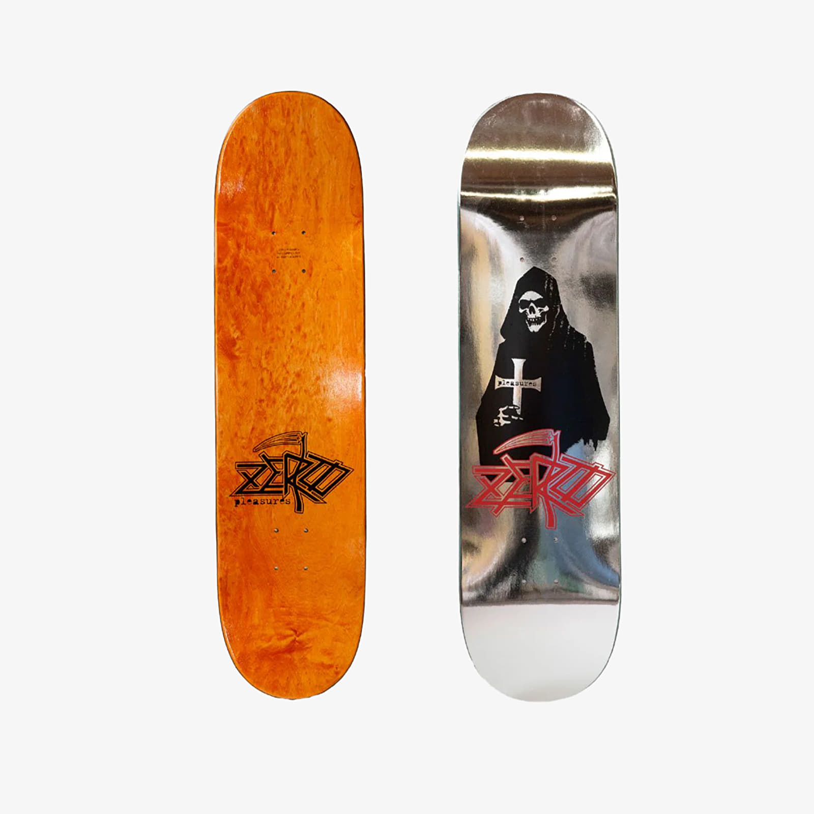 Ostatní doplňky PLEASURES Reaper Skate Deck Silver
