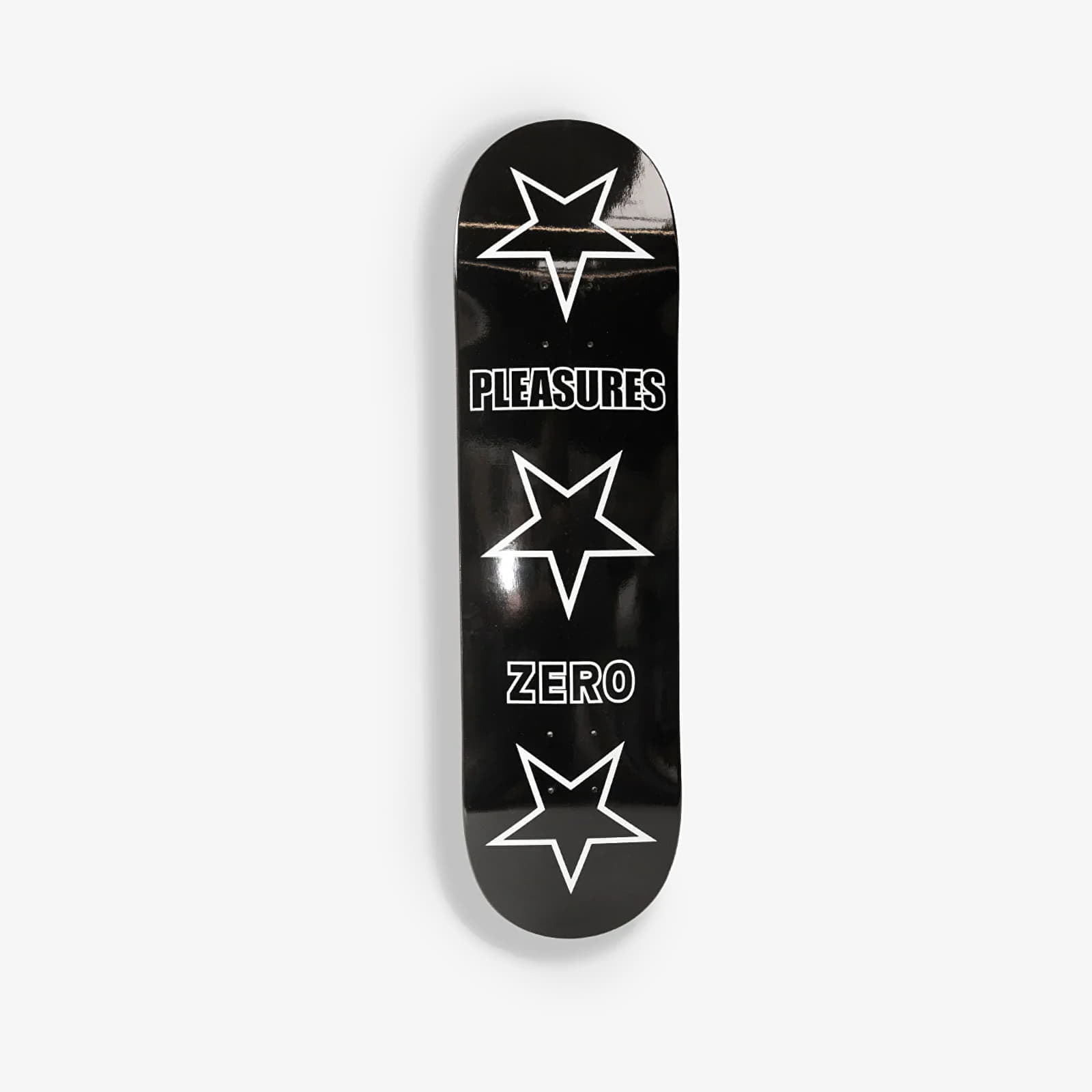 PLEASURES Stars Skate Deck Black Universal