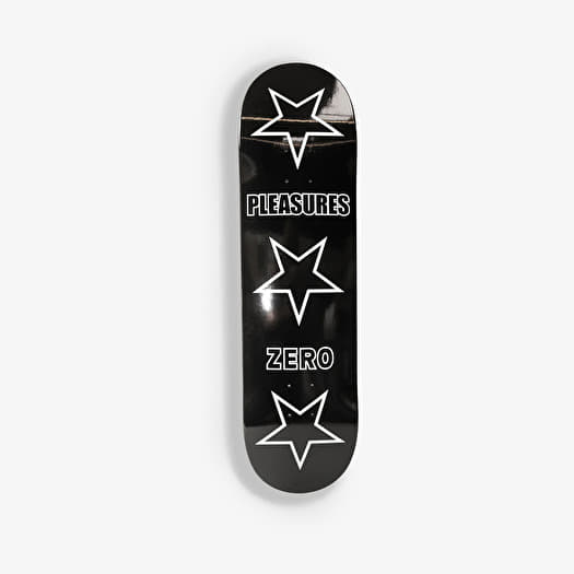 PLEASURES Stars Skate Deck Black