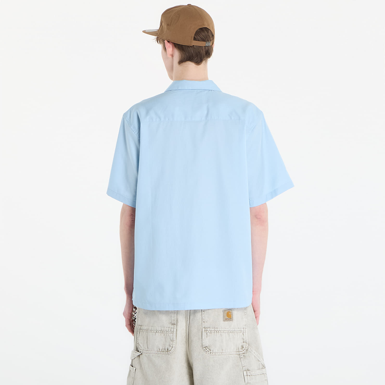 Srajce  Carhartt WIP S/S Delray Shirt UNISEX Icaria/ White