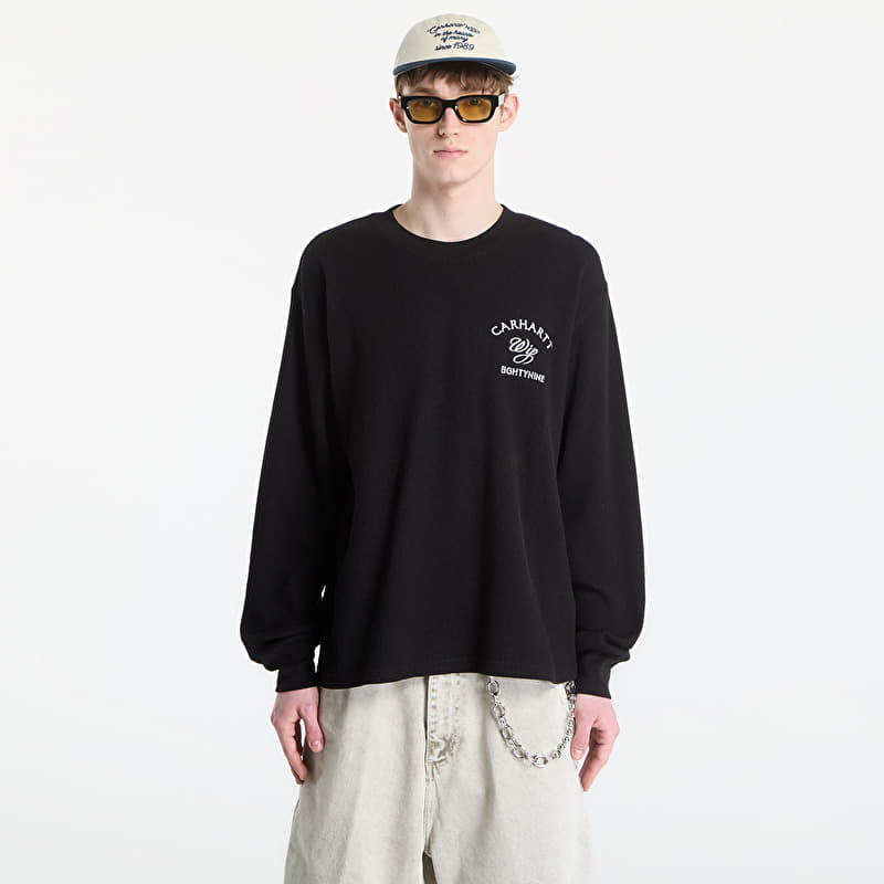 Carhartt WIP L/S Eightynine Waffle T-Shirt UNISEX Black/ White