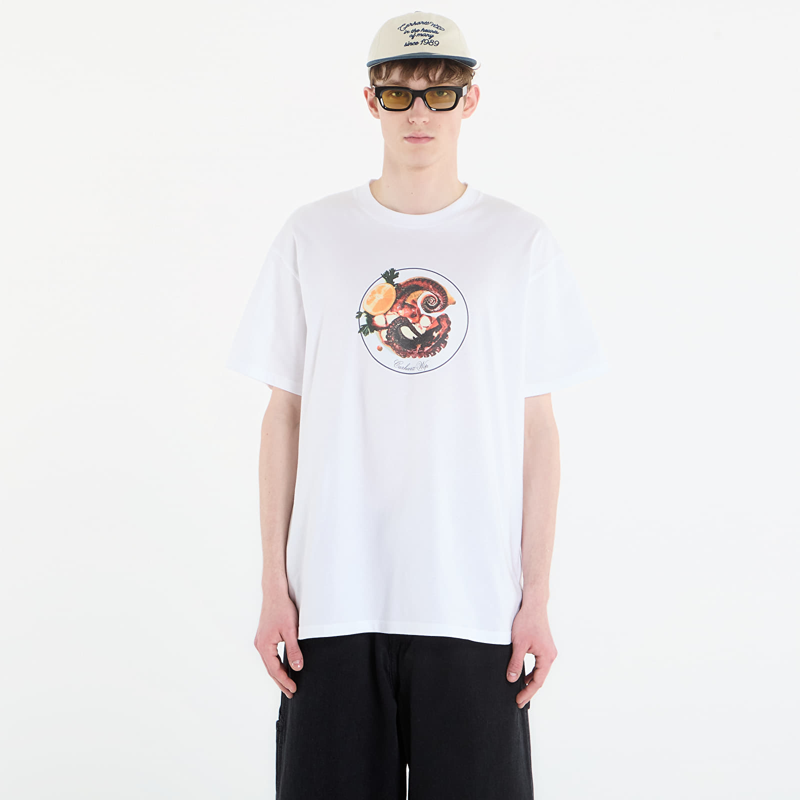 Tričká Carhartt WIP S/S Octopus T-Shirt UNISEX White