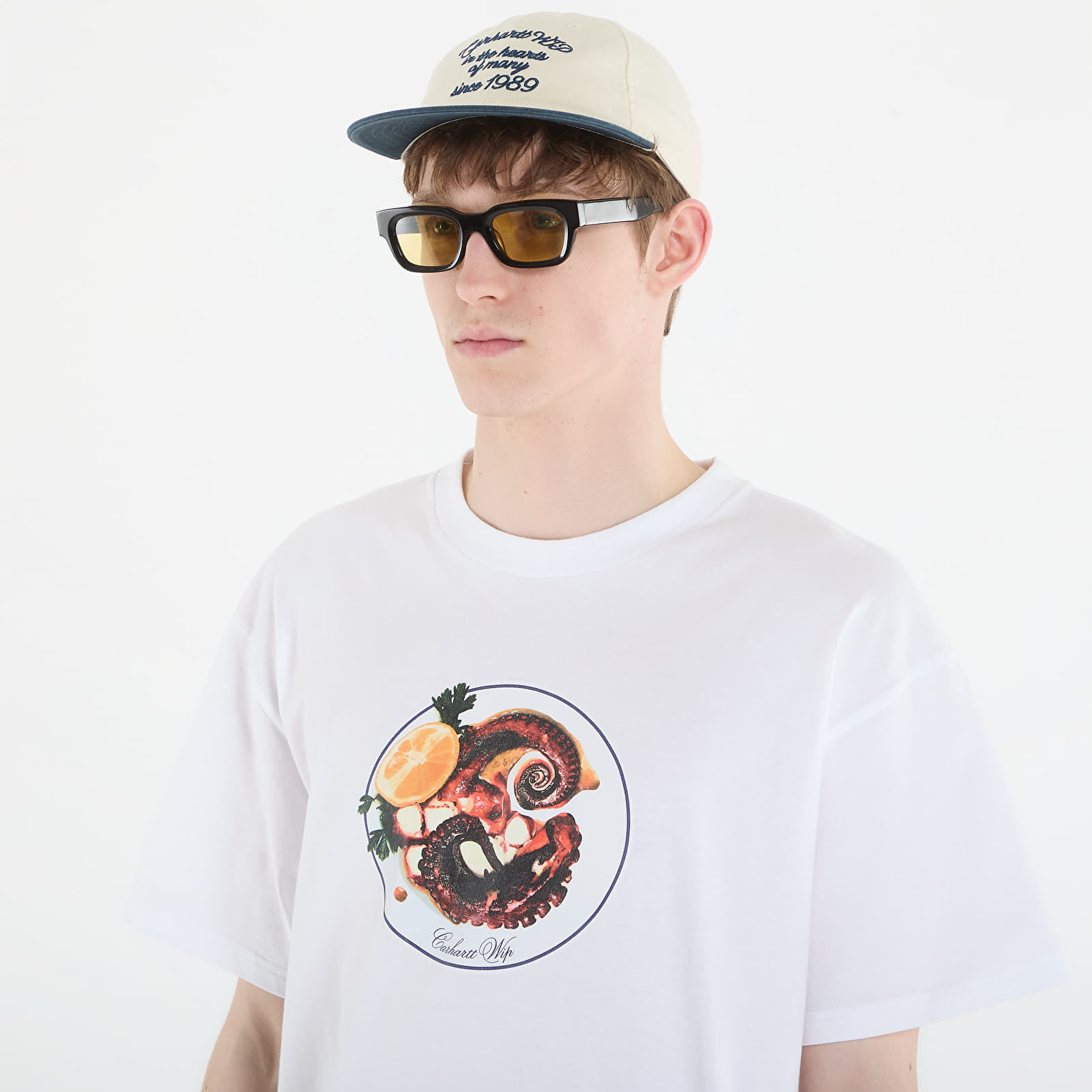 Tričká Carhartt WIP S/S Octopus T-Shirt UNISEX White