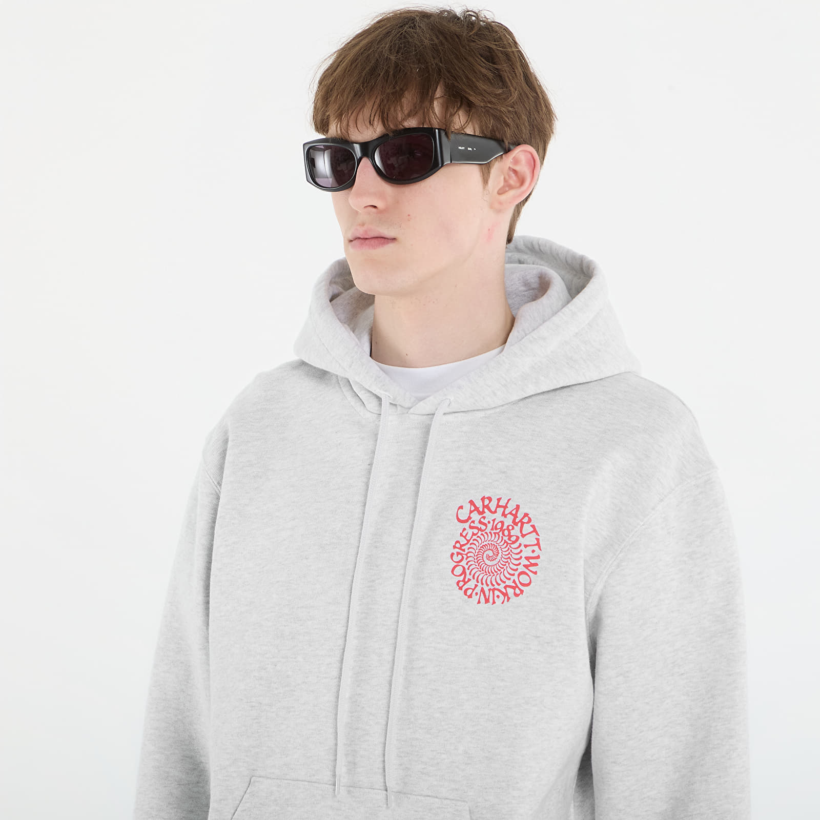 Sudaderas Carhartt WIP Hooded Spiral Sweat UNISEX Ash Heather