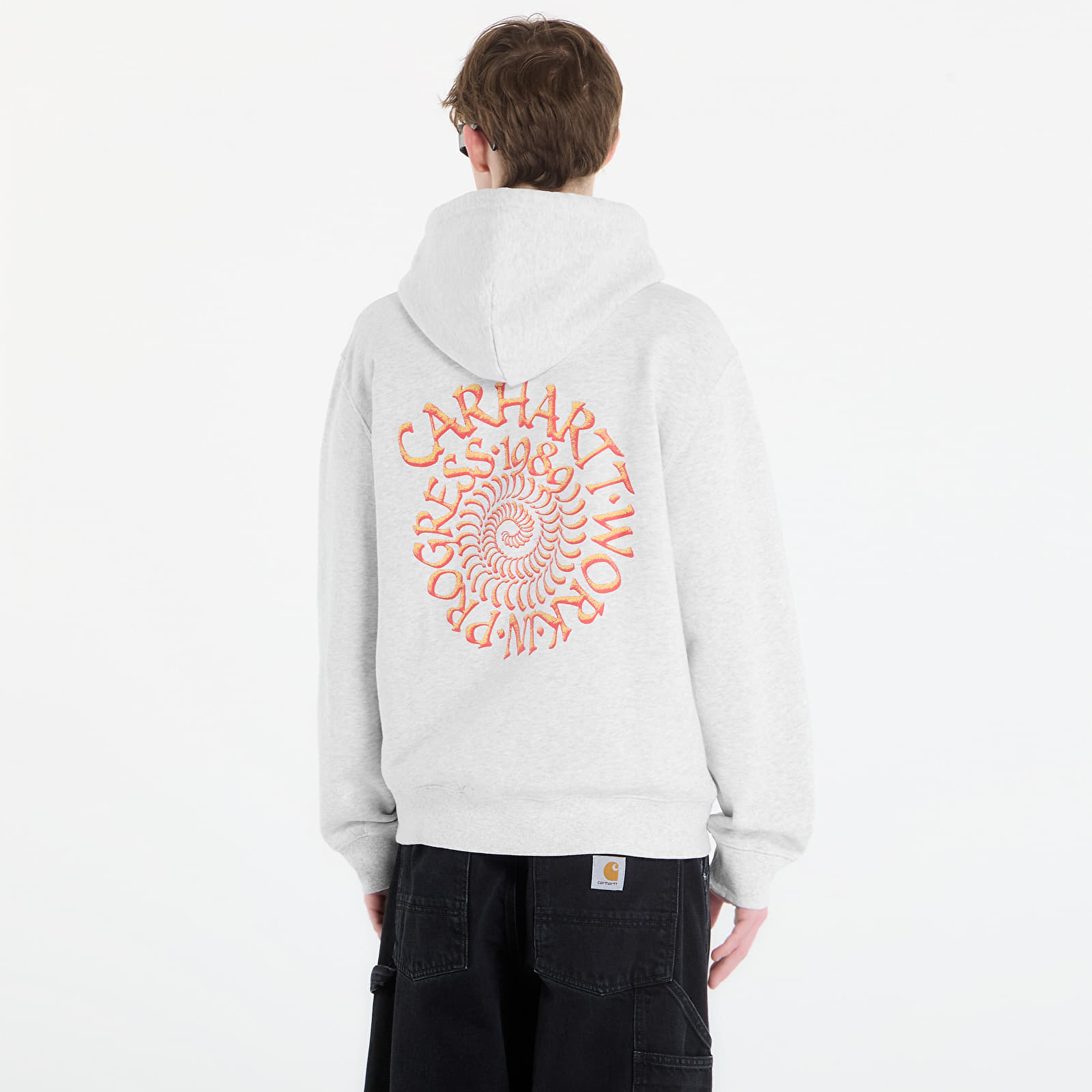 Sudaderas Carhartt WIP Hooded Spiral Sweat UNISEX Ash Heather