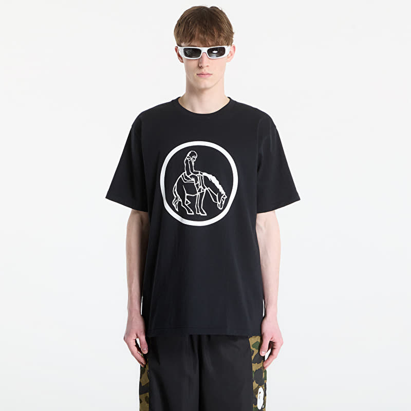 A BATHING APE Simple Soldier Mil Patch Tee UNISEX Black