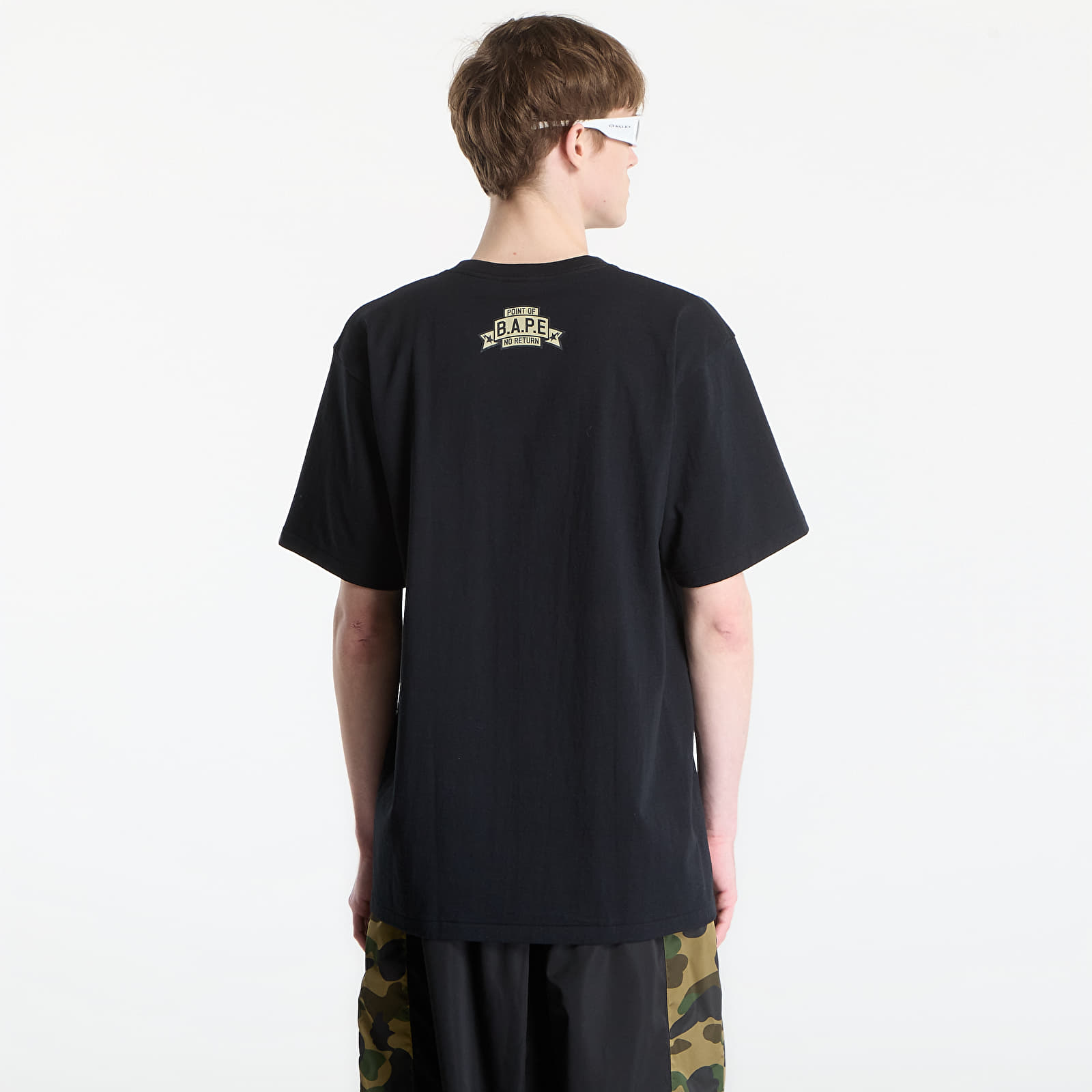 T-krekli A BATHING APE Simple Soldier Mil Patch Tee UNISEX Black
