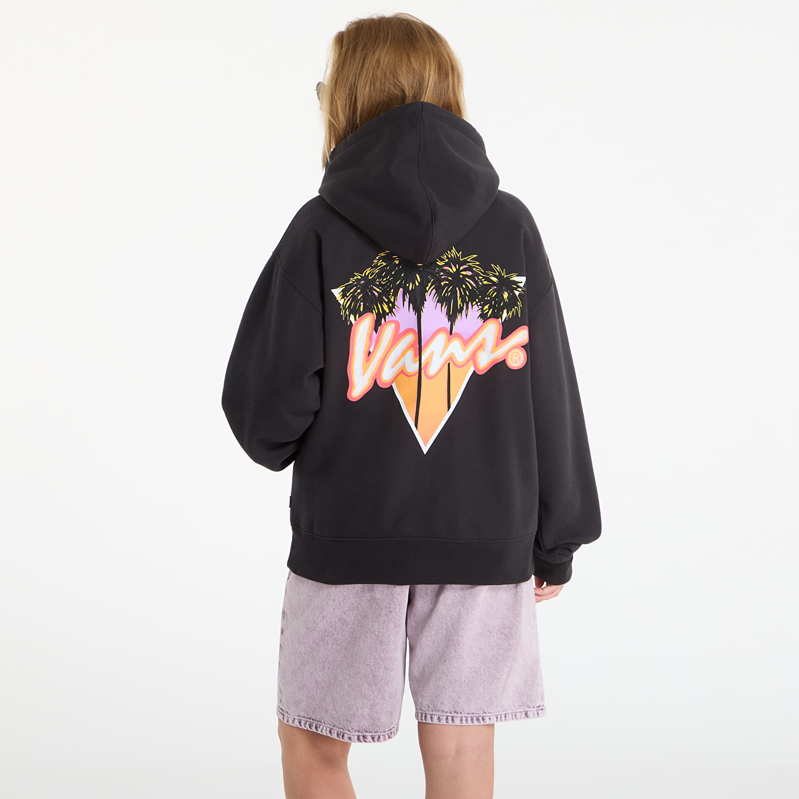 Vyriški džemperiai su gobtuvais Vans Palm Drive Pullover Black