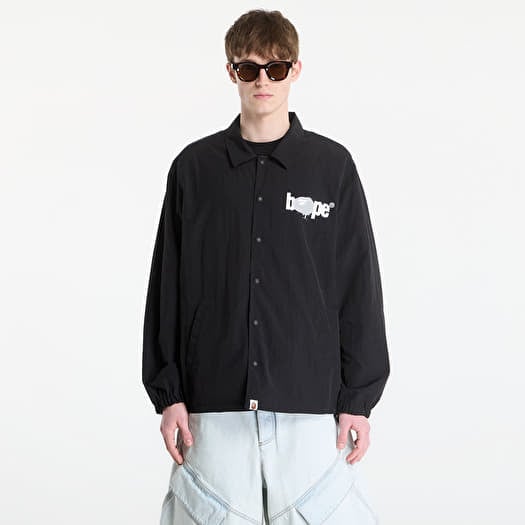 Jachetă A BATHING APE Bape Reversible Coach Jacket UNISEX Black