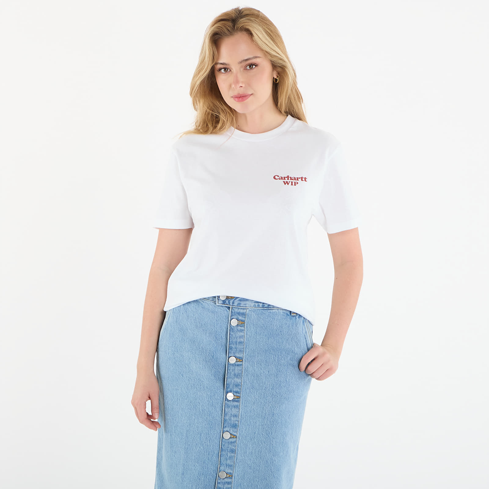 T-shirts för kvinnor Carhartt WIP W' S/S Spoiled T-Shirt White