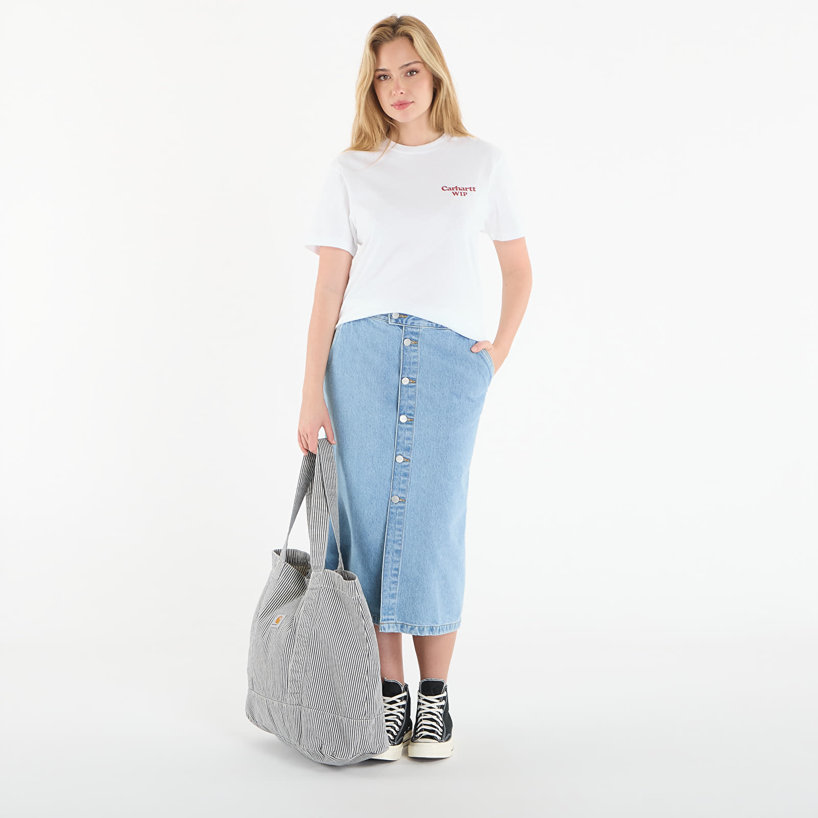T-shirts för kvinnor Carhartt WIP W' S/S Spoiled T-Shirt White
