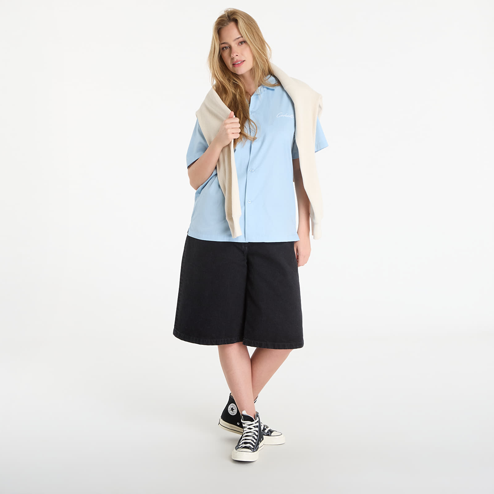 Ženske kratke hlače Carhartt WIP W' Belmont Short Black