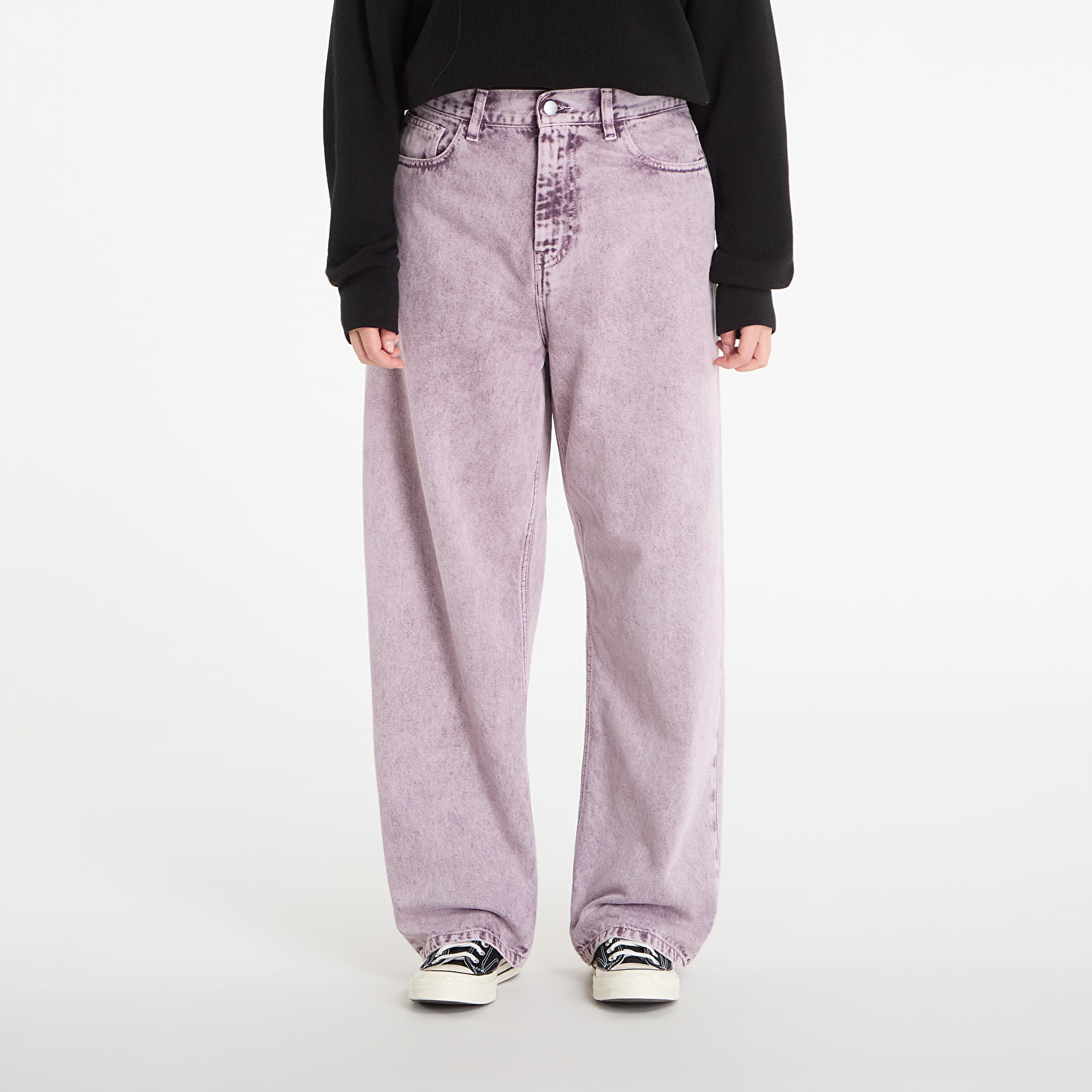 Ženske hlače Carhartt WIP W' Brandon Pant Cozy Purple Chalk Wash