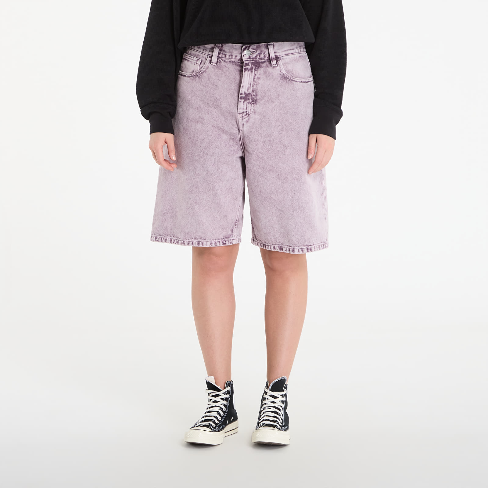 Shorts för kvinnor Carhartt WIP W' Brandon Short Cozy Purple Chalk Wash