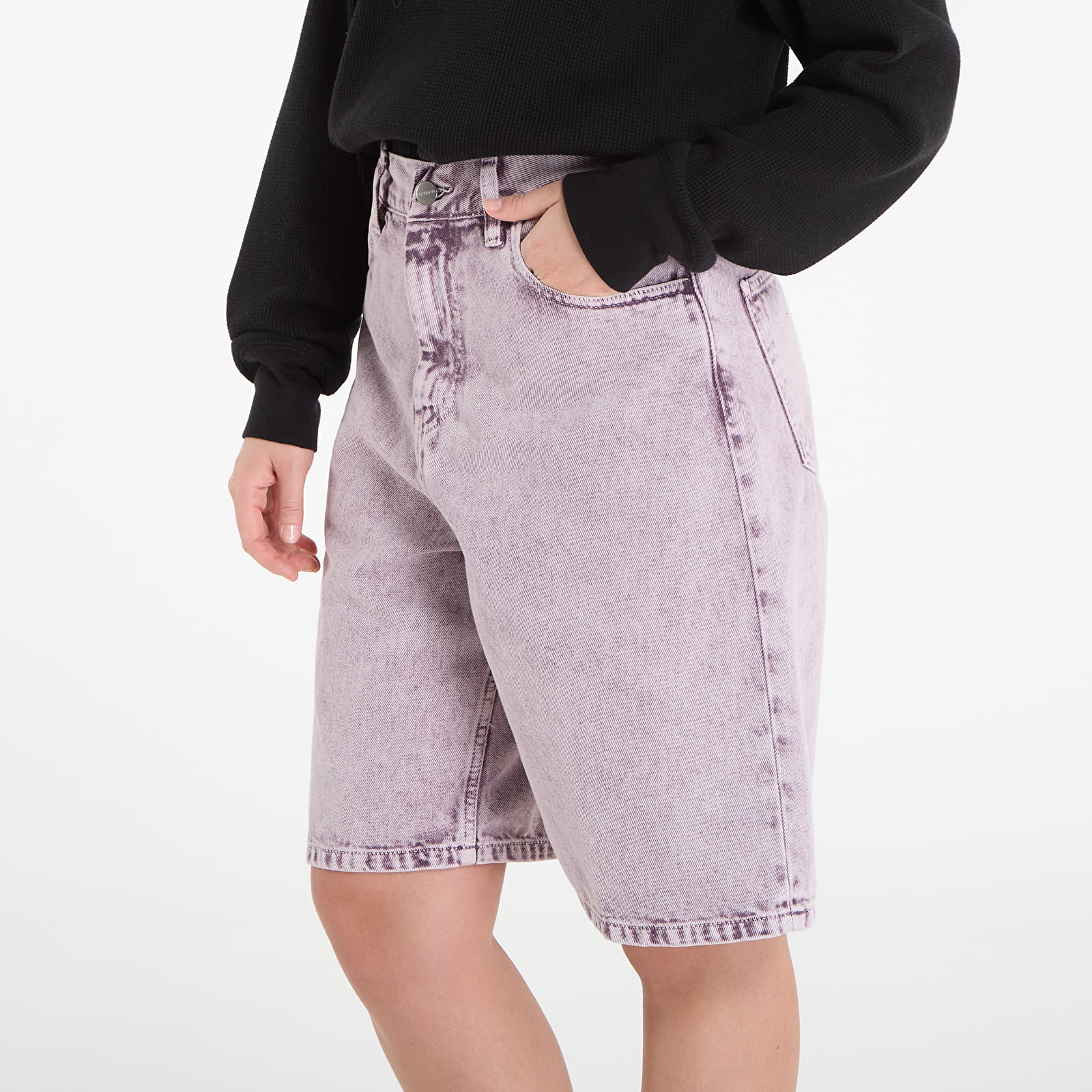 Shorts för kvinnor Carhartt WIP W' Brandon Short Cozy Purple Chalk Wash