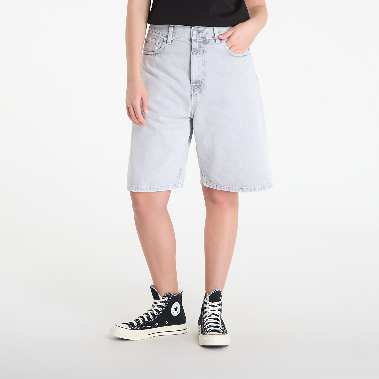 Dámské kraťasy Carhartt WIP W' Brandon Short Black Chalk Wash