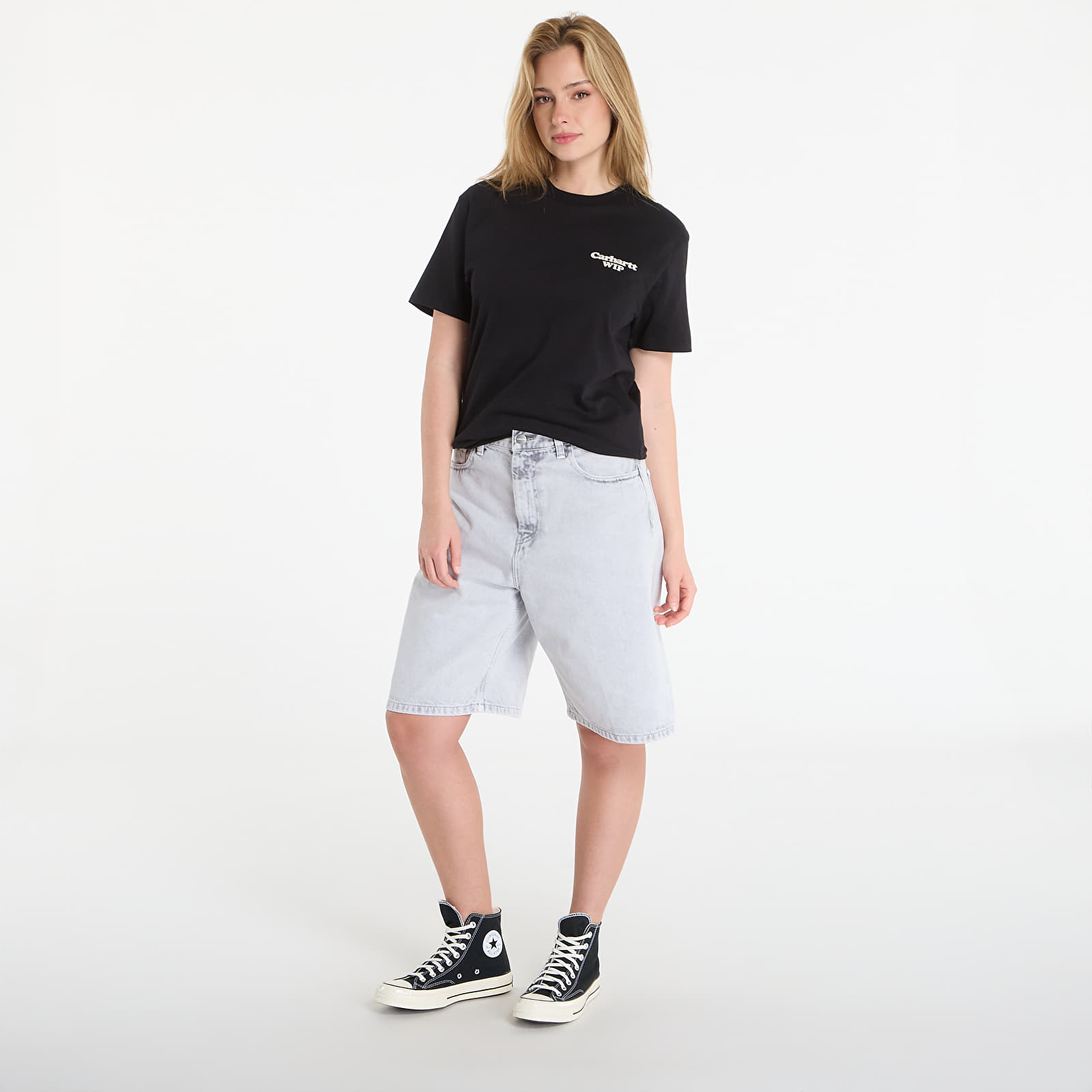 Dámská trička Carhartt WIP W' S/S Spoiled T-Shirt Black