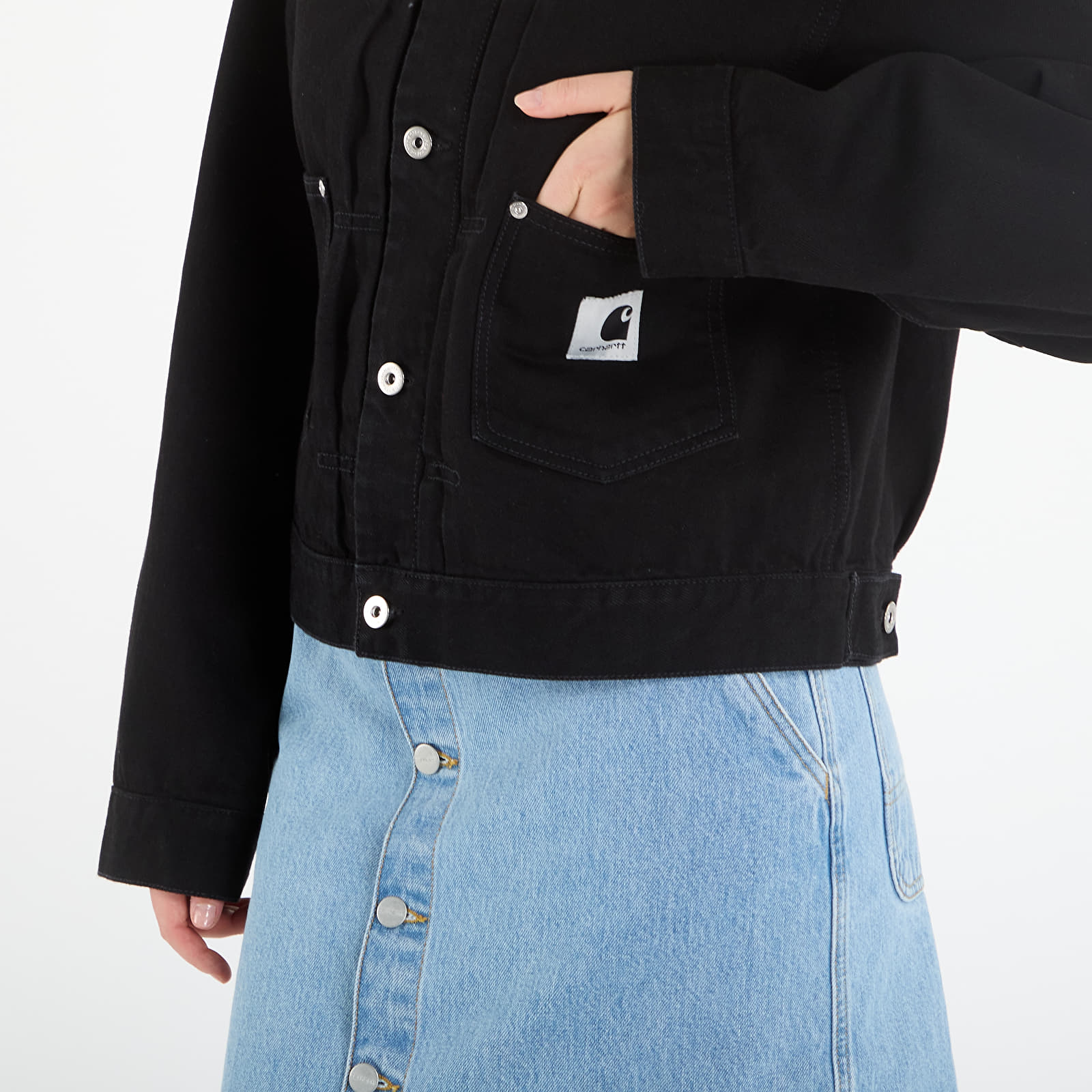 Jackor för kvinnor Carhartt WIP W' Belmar Jacket Black Rinsed