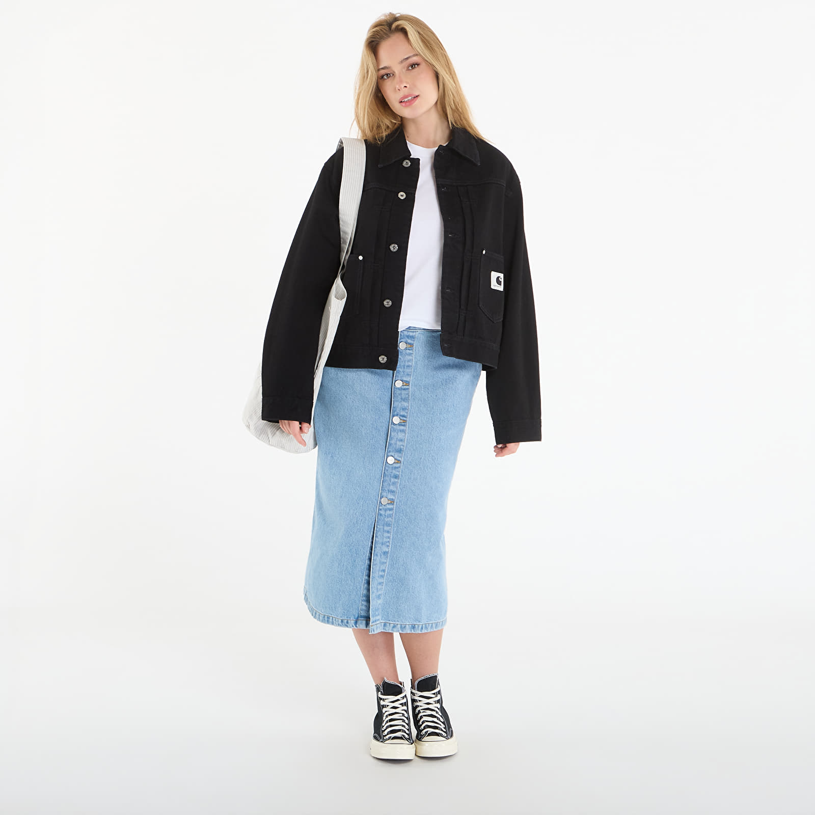 Jackor för kvinnor Carhartt WIP W' Belmar Jacket Black Rinsed