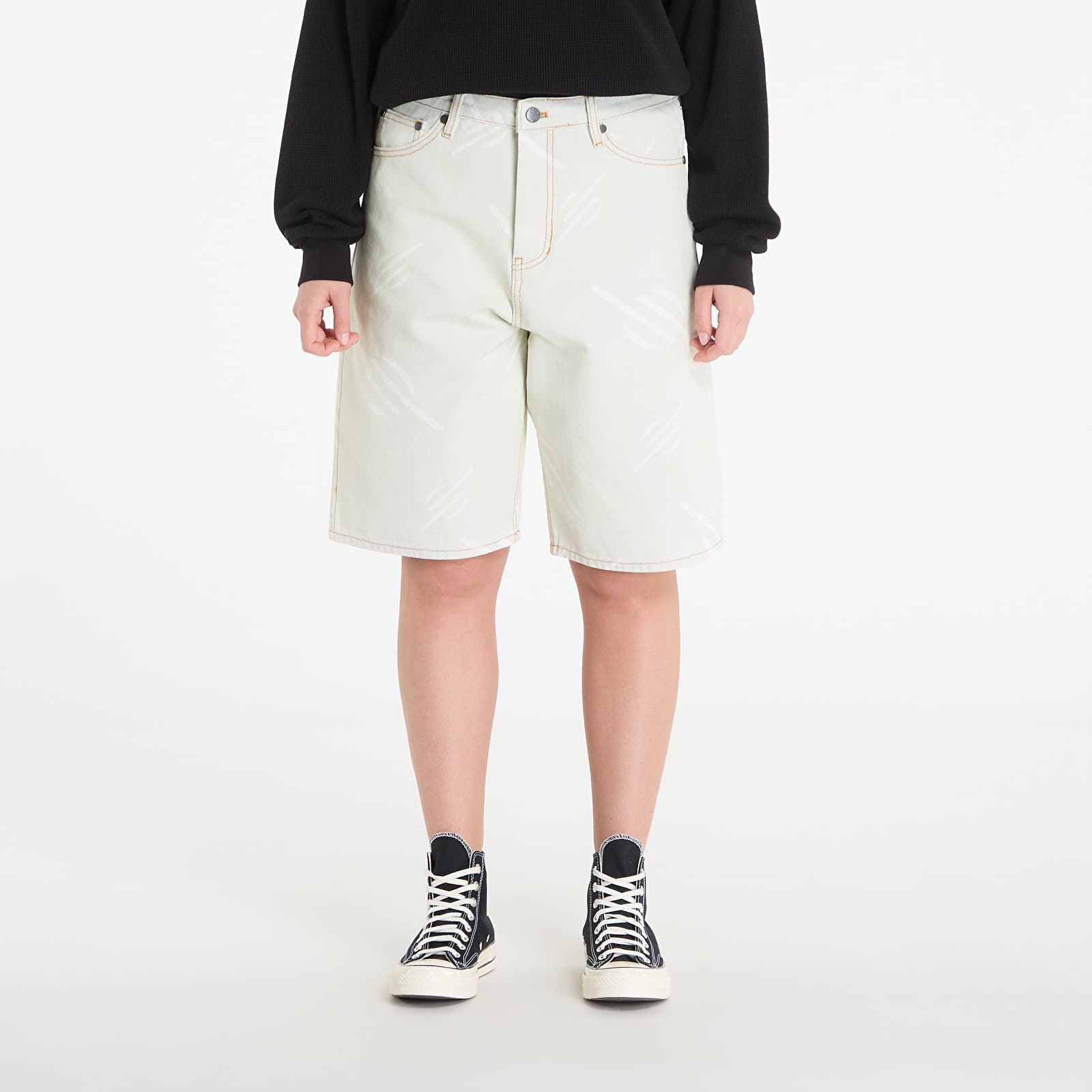 Naiste lühikesed püksid Daily Paper Monogram Canvas Shorts Foggy Dew