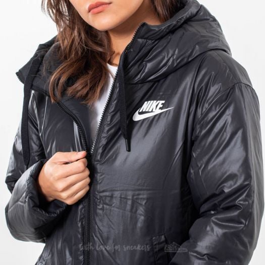 Nike black reversible synthetic fill parka sales