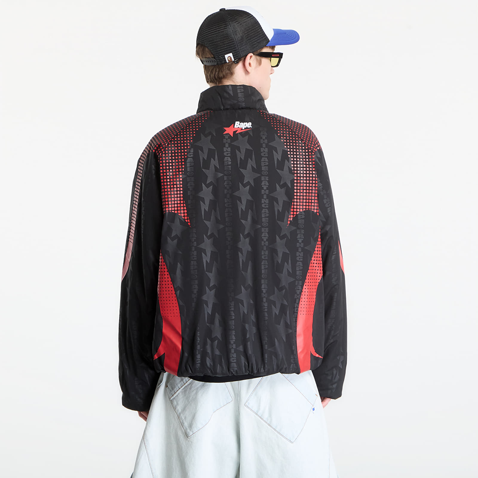 Куртки A BATHING APE Aba Frame Monogram Jacquard Multi Logo Padded Jacket UNISEX Black